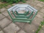 Клумба шестигранная с полимерным покрытием (3 яруса)